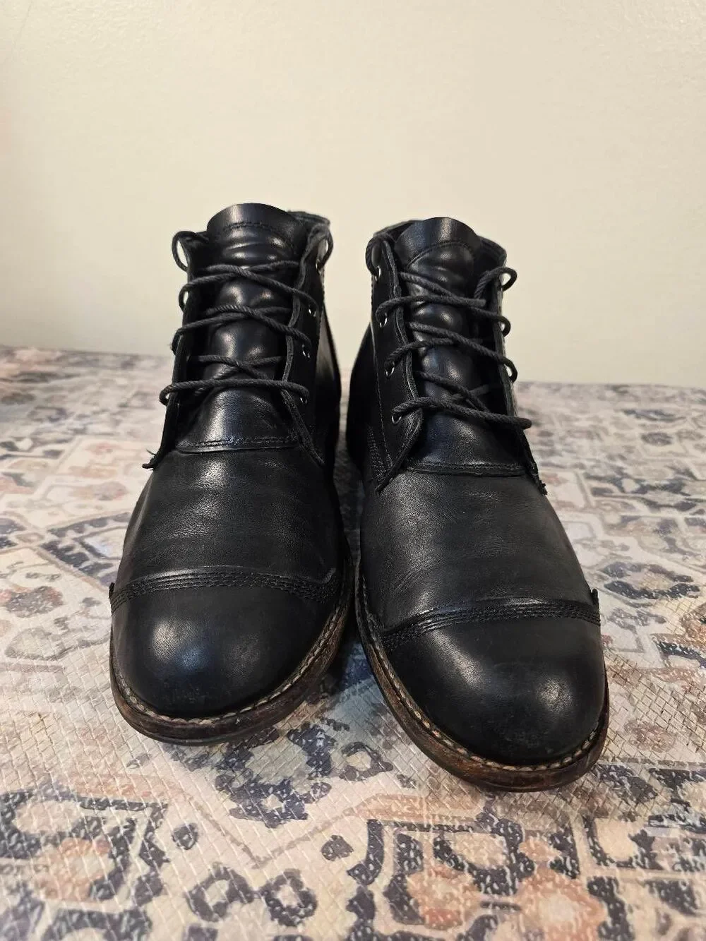 Timberland Chukka Boots Premium Black Leather Men’s Size 9